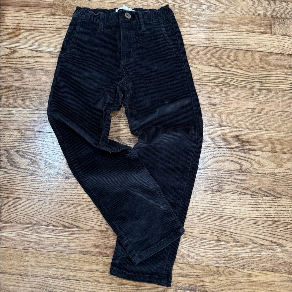 Kids Black Corduroy Pants